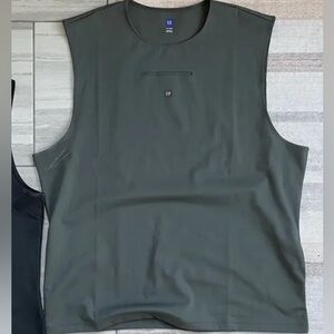 Woman’s Yeezy Gap YZY Balenciaga Second Skin Sleeveless  Shirt Dark Green